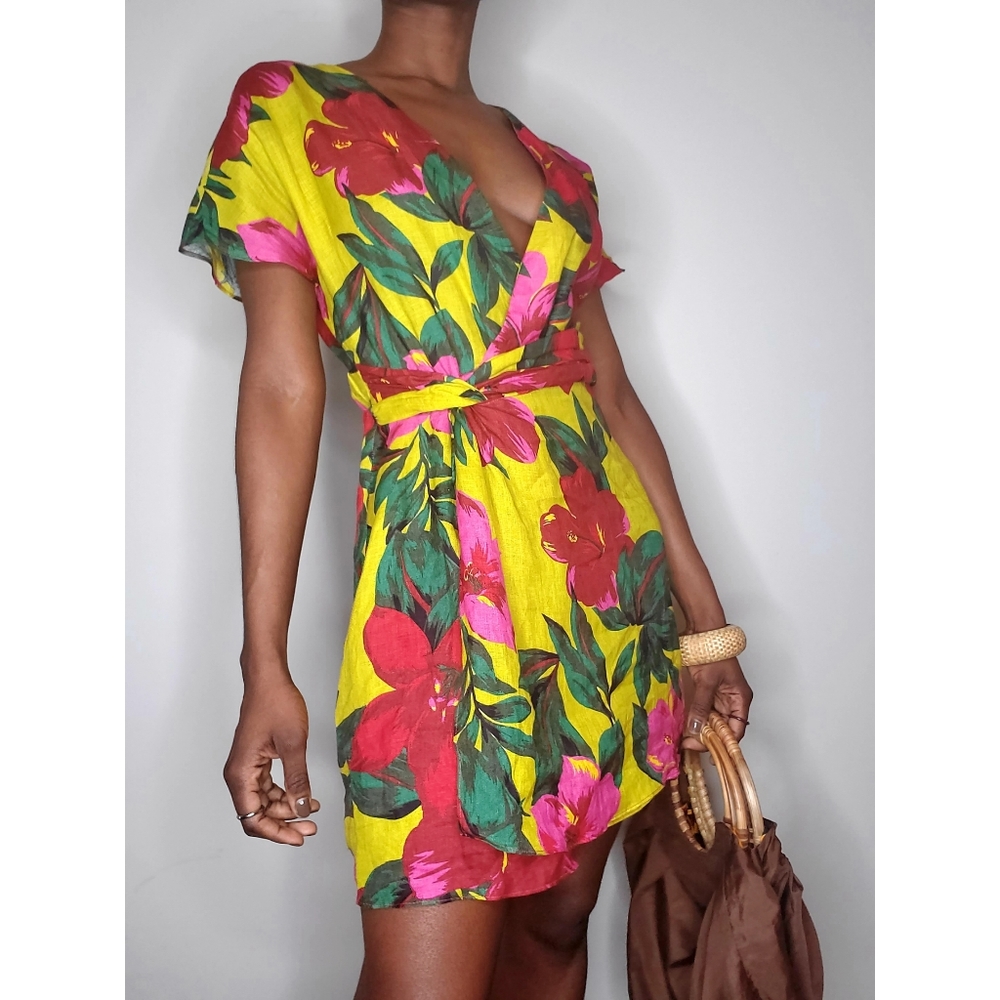 Zara Floral Print Mini Dress